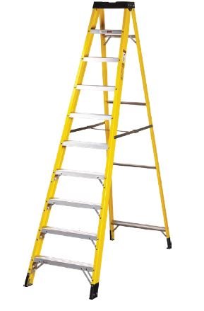 10 Step Single-Sided Fibreglass Step Ladder