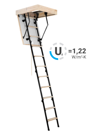 Oman Maxi Termo Attic Loft Ladder 1200 X 600 (56mm Thickness)