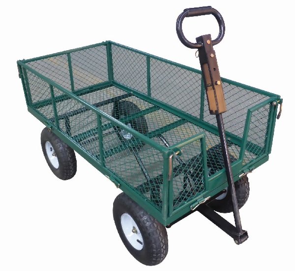 Heavy Duty Garden Utility Cart 48" X 24" 450kg Capacity