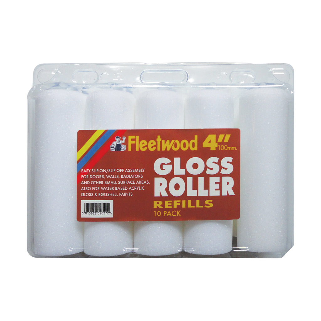 Fleetwood 4" Gloss Roller Sleeve 10pk