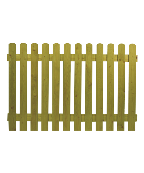 Woodford Round Top Picket Fence Panel